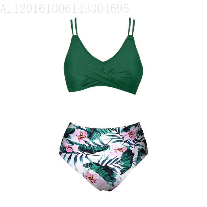 Ladies Trendy High-Cut Bikini with Ruffles Mune Fashion