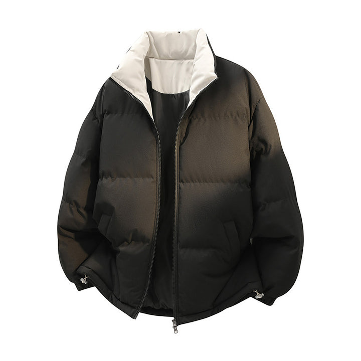 Unisex Oversized Padded Jacket with High Collar, Two-Tone Lining & Adjustable Hem Mune Fashion
