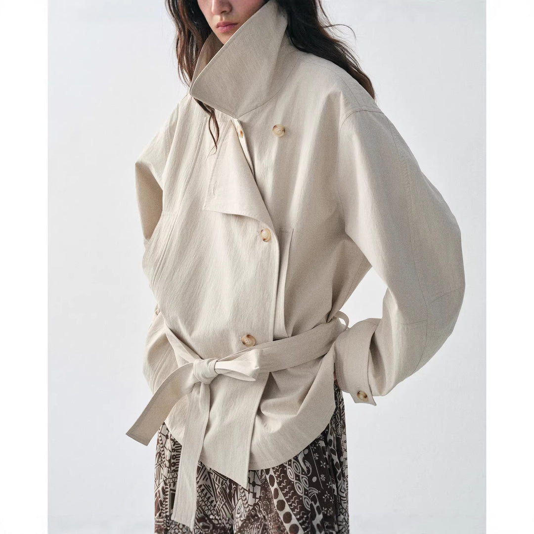 Women's fashionable and casual jacket with high collar Mune Fashion