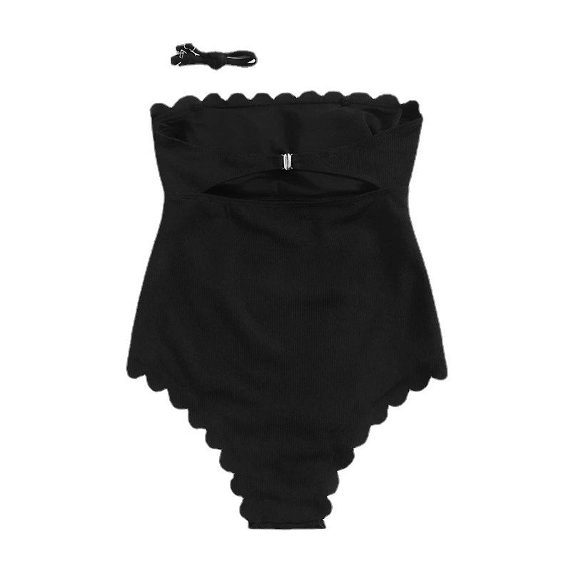 Women’s One-Piece Swimsuit with Feminine Ruffle Details and Adjustable Straps Mune Fashion