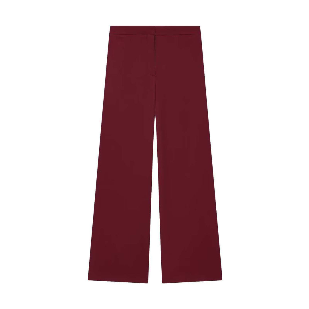 Women's elegant High-Waist wide-leg suit trousers with flat waistband and concealed seam Mune Fashion