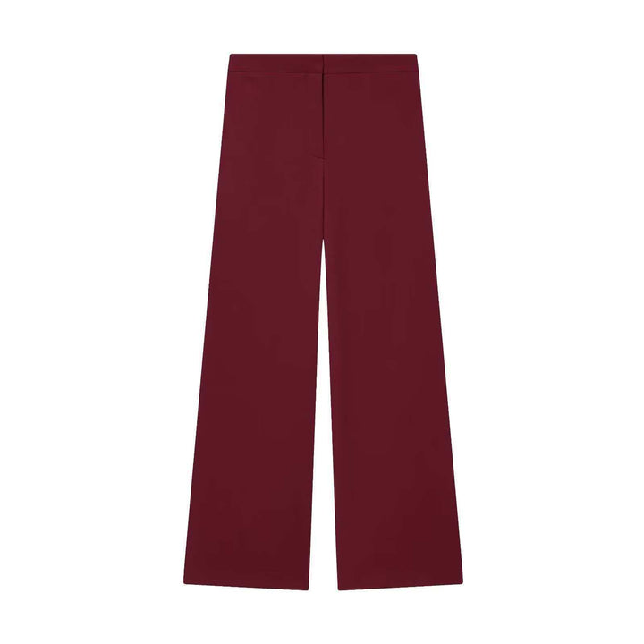 Women's elegant High-Waist wide-leg suit trousers with flat waistband and concealed seam Mune Fashion