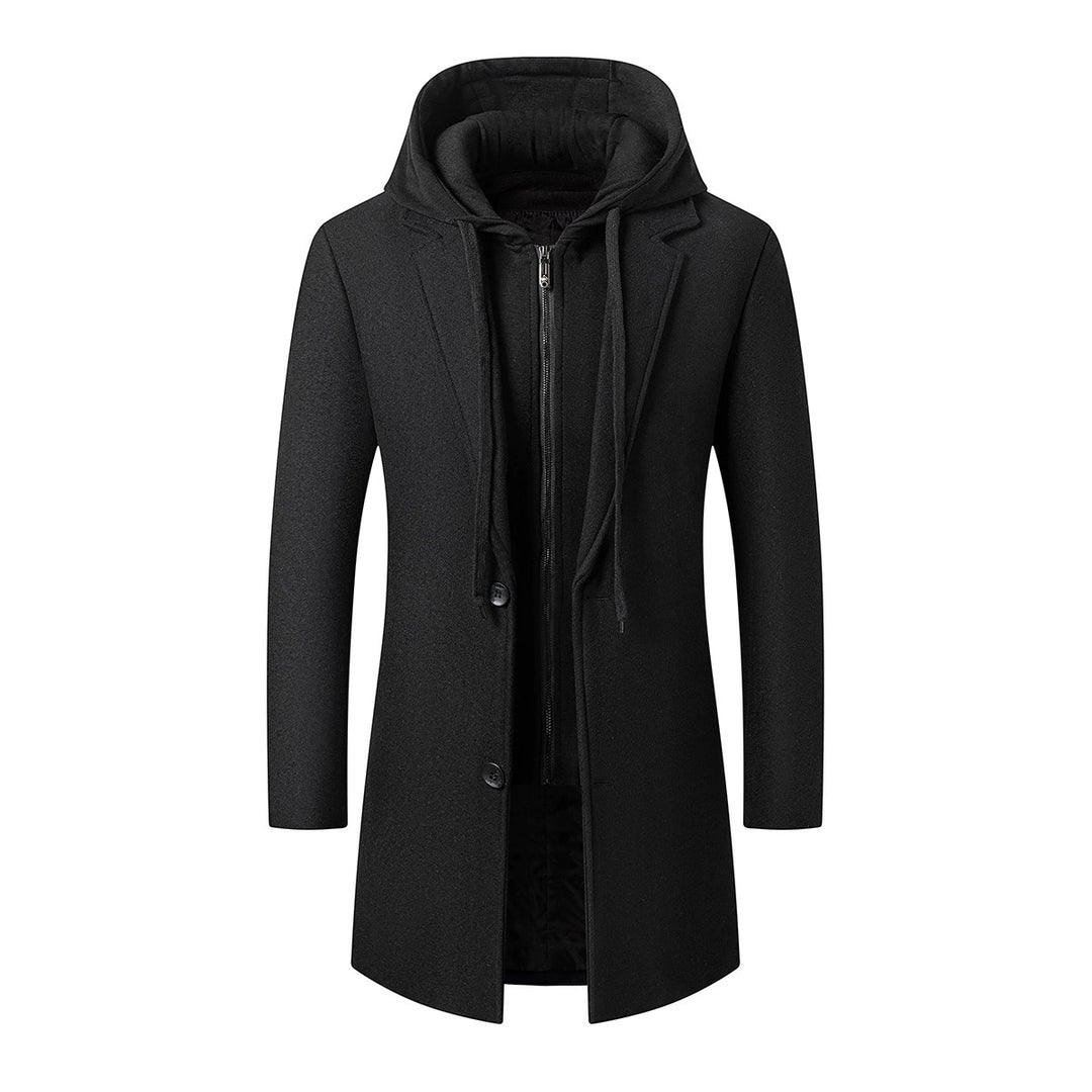 Men's coat with integrated hooded inner jacket and slim silhouette Mune Fashion