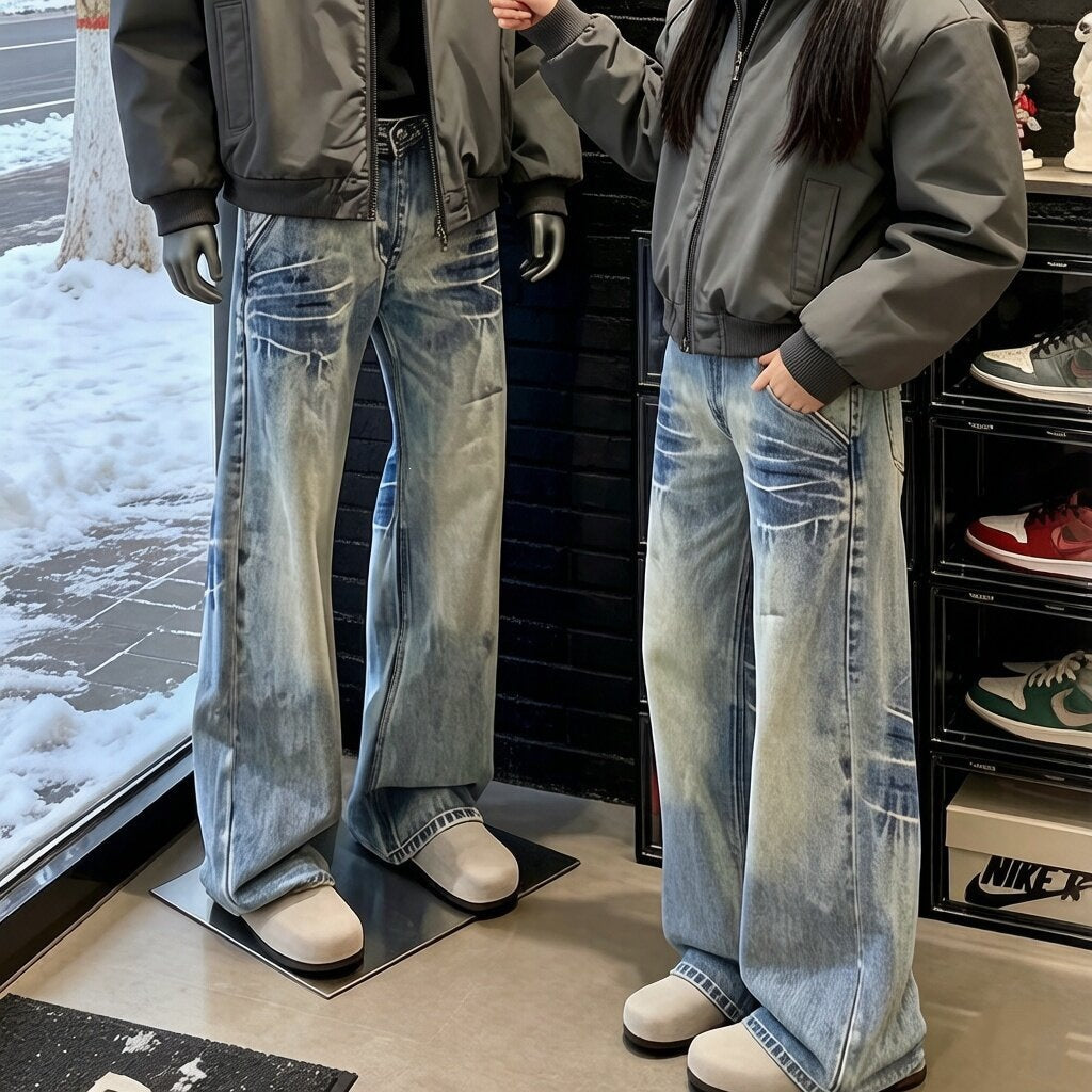 Women Loose-Fit Denim Pants Mune Fashion