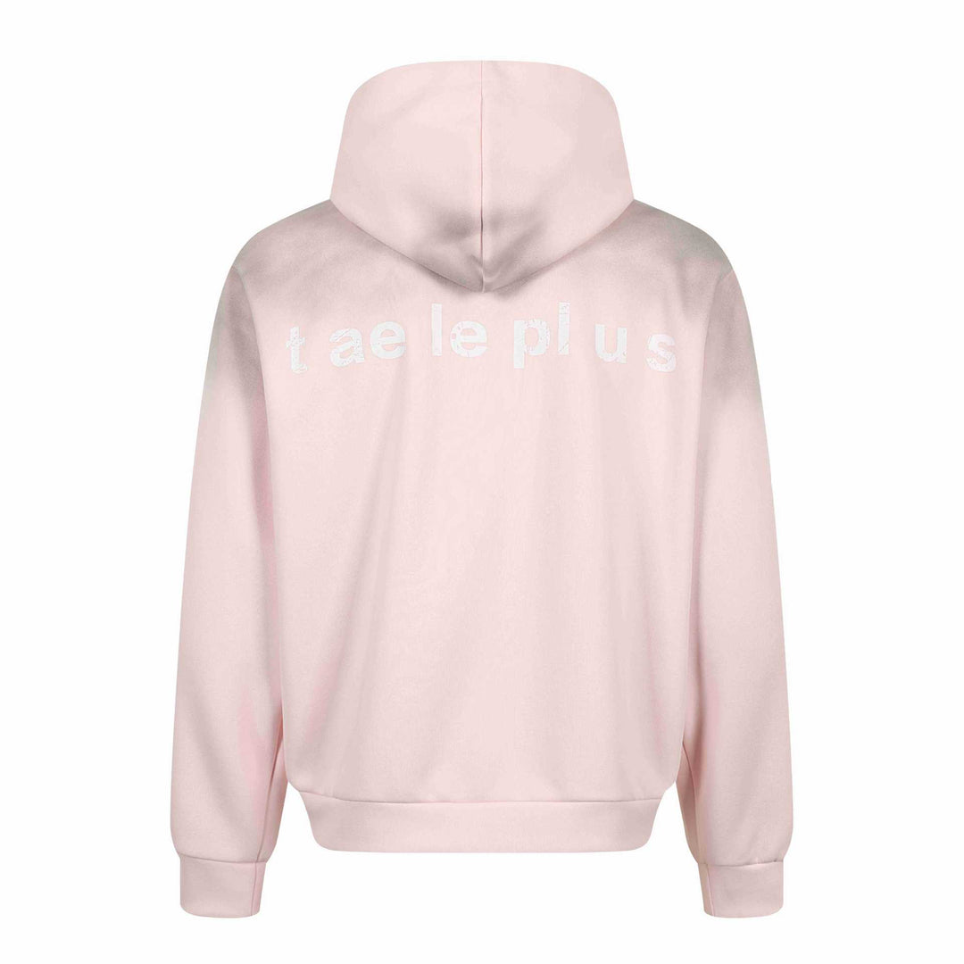 Women's zip hoodie with embroidered unicorn motif and music patch Mune Fashion