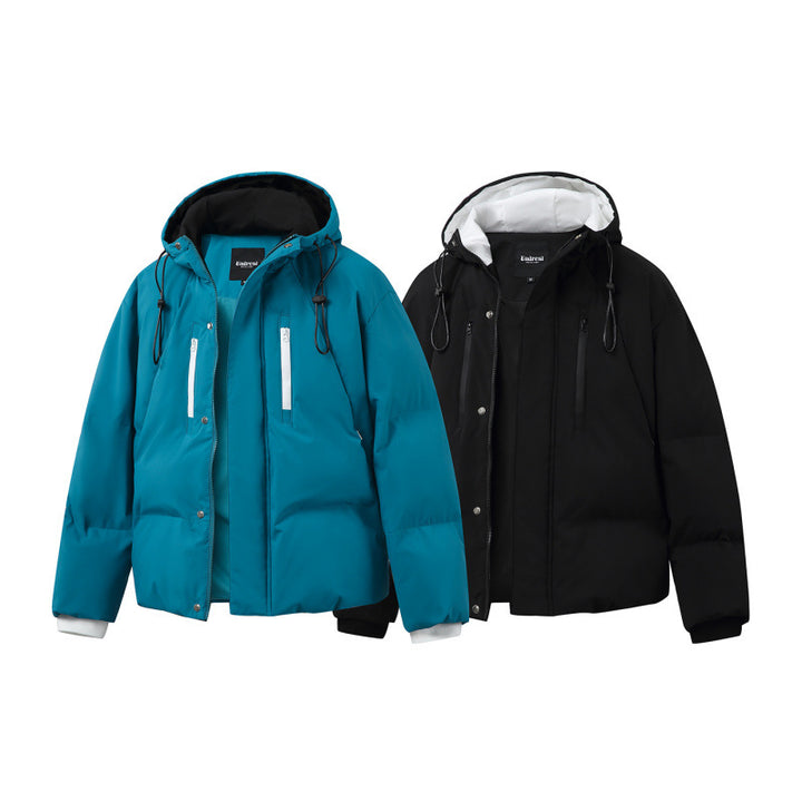 Unisex Kastige padded hoodie jacket with thermal insulation, water-repellent zippers, and drawstring Mune Fashion
