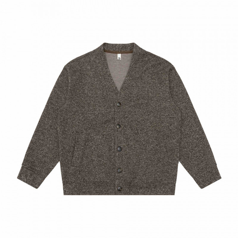 Unisex Oversize Knit Cardigan with V-neck, full button placket and patch side pockets Mune Fashion