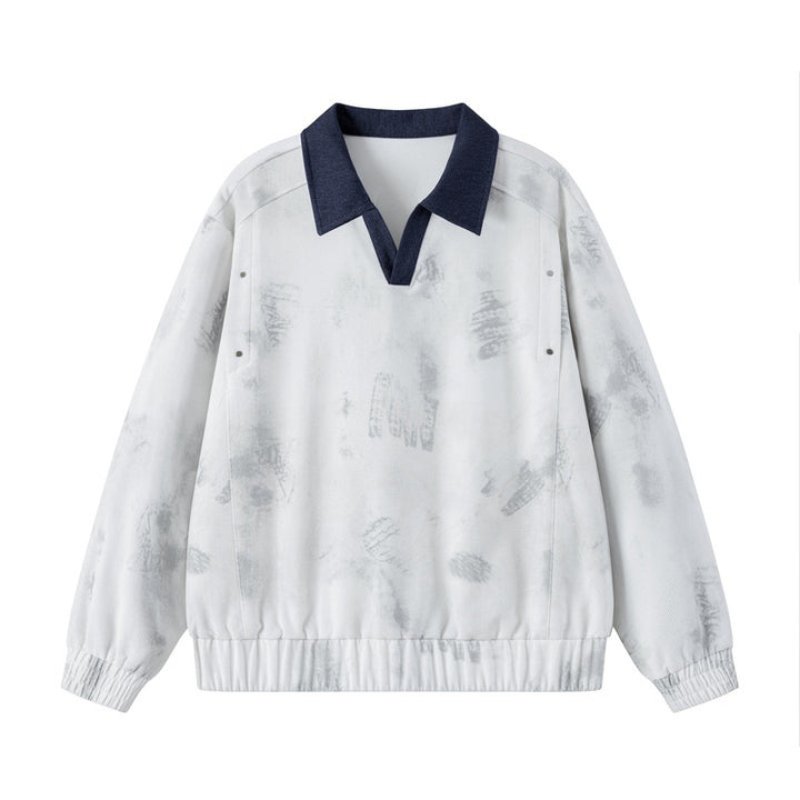 Women's Sporty Sweater with Stand-up Collar Mune Fashion
