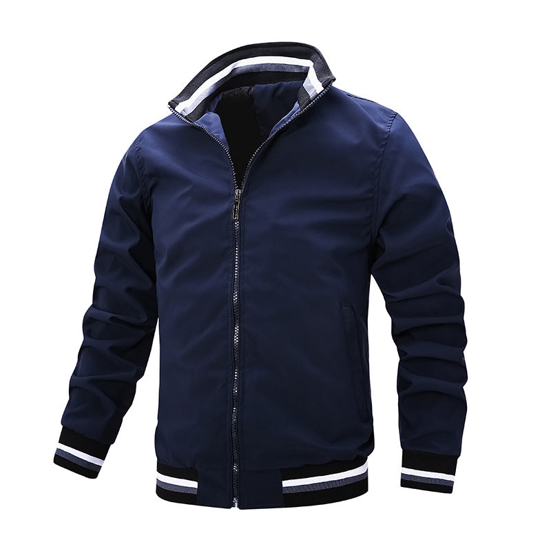 Men's sporty transitional jacket with contrasting accents Mune Fashion