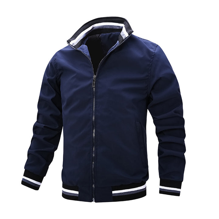 Men's sporty transitional jacket with contrasting accents Mune Fashion