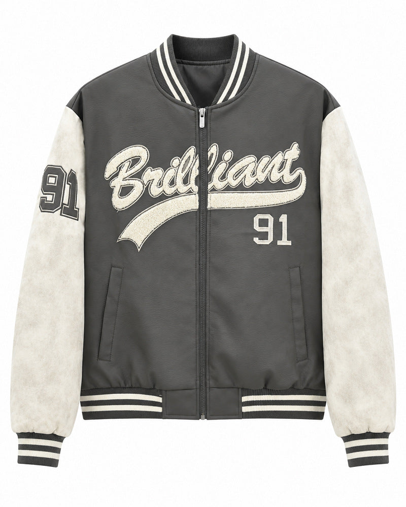 Men's Stylish Bomber Jacket with Sporty Cut Mune Fashion