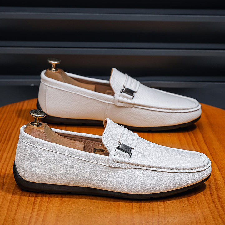 Men's Elegant Moccasins with Fashionable Accents Mune Fashion