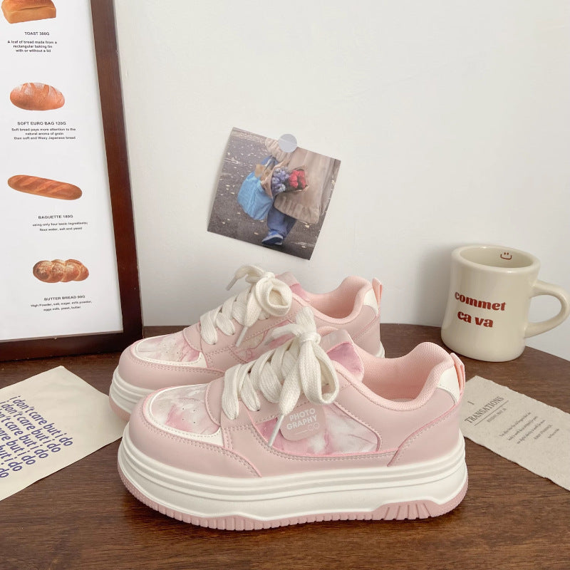 Women's Trendy Platform Sneakers with Comfortable Cushioning and Fashionable Silhouette Mune Fashion