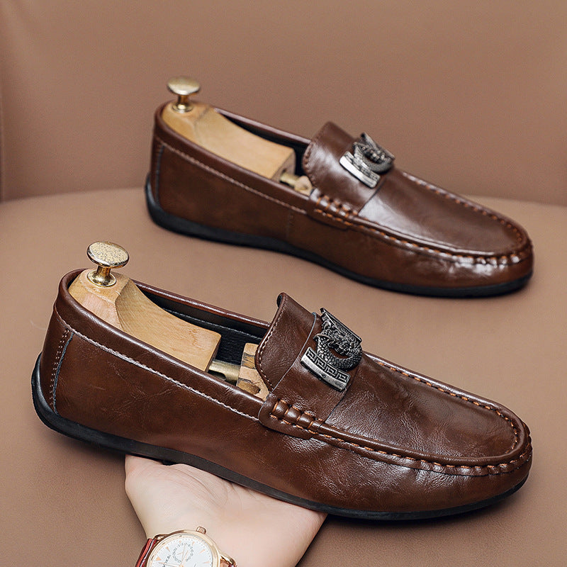 Men's Elegant Moccasins with Metal Details Mune Fashion