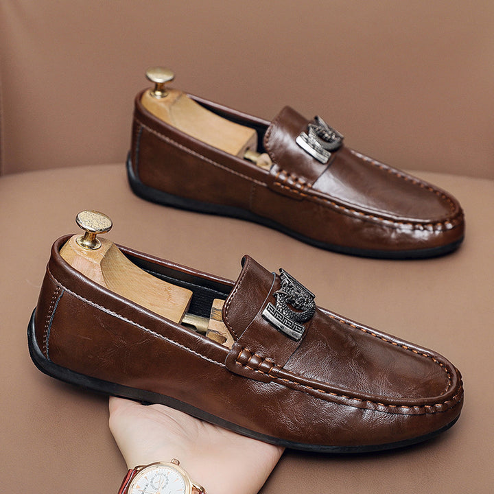 Men's Elegant Moccasins with Metal Details Mune Fashion