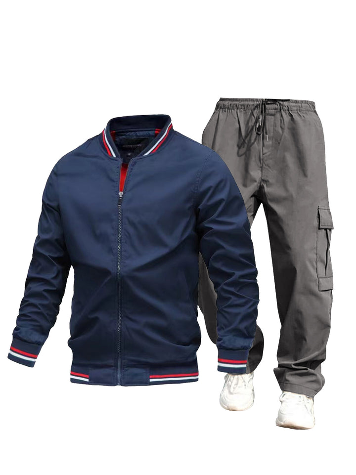 Men's sporty jacket and cargo pants set Mune Fashion