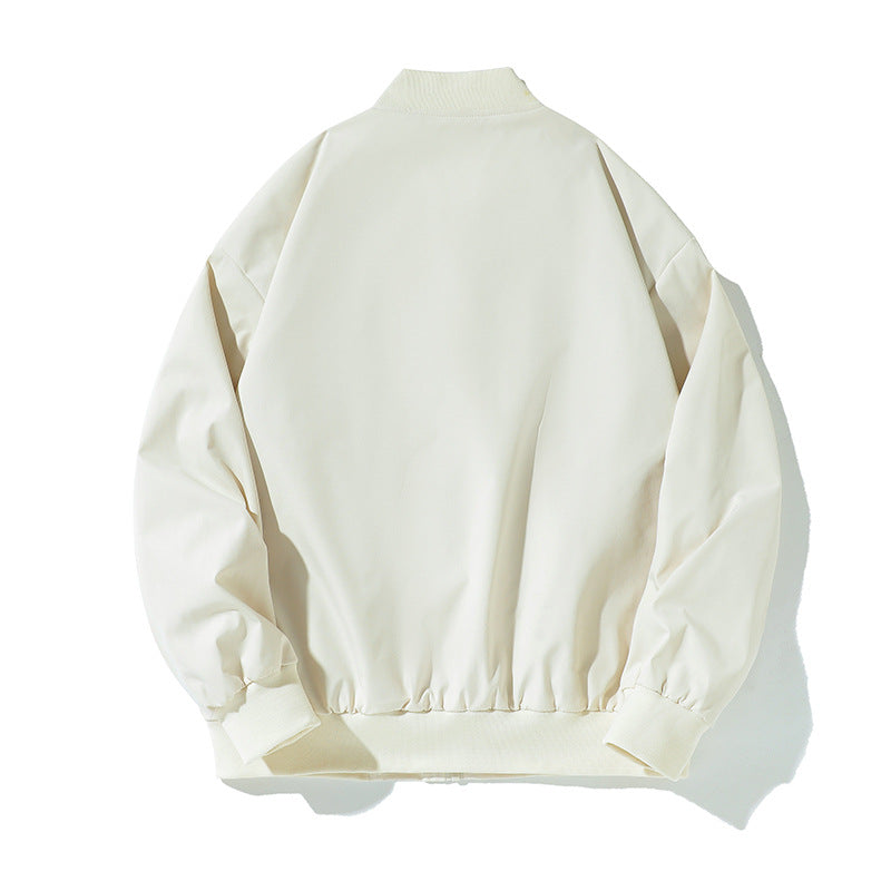 Women's Lightweight Bomber Jacket with Ribbed Hem, Snap Button Placket and Concealed Side Pockets Mune Fashion