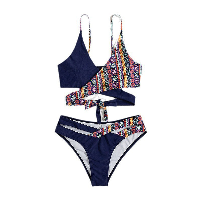 Women’s Triangle Bikini with Creative Design and Playful Cutouts Mune Fashion