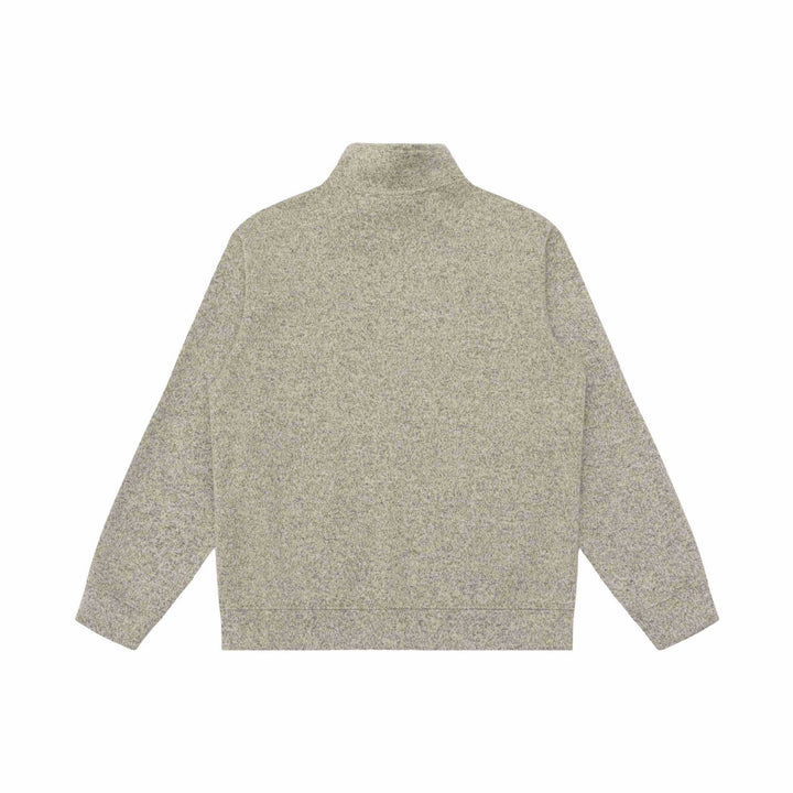 Women's zip jacket made of mottled teddy fleece with stand-up collar and zip pockets Mune Fashion