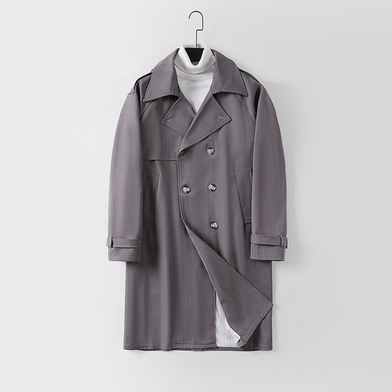 Men's Long Coat Mune Fashion