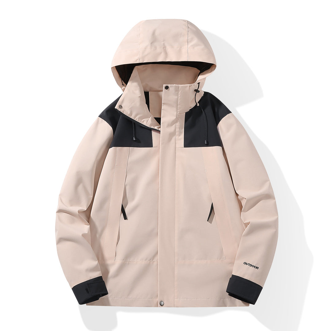 Men's Weatherproof Shell Parka with Adjustable Hood and Concealed Zippers Mune Fashion