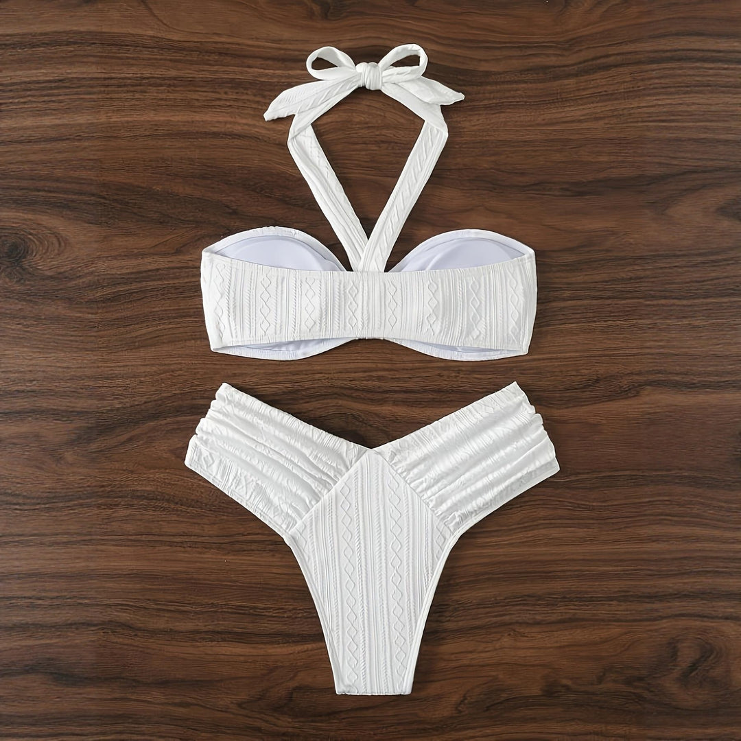 Ladies bandeau bikini with innovative wrap design and figure-flattering cut Mune Fashion