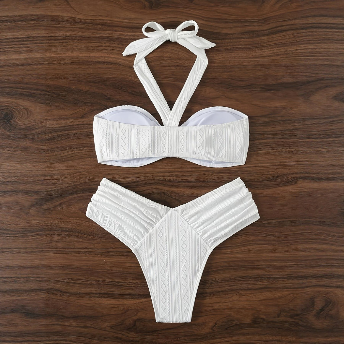 Ladies bandeau bikini with innovative wrap design and figure-flattering cut Mune Fashion