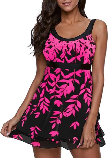Women's swimming dress with floral pattern Mune Fashion