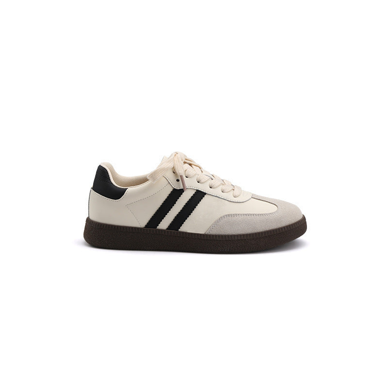 Women's sneakers in sporty retro design with fine suede and durable sole Mune Fashion