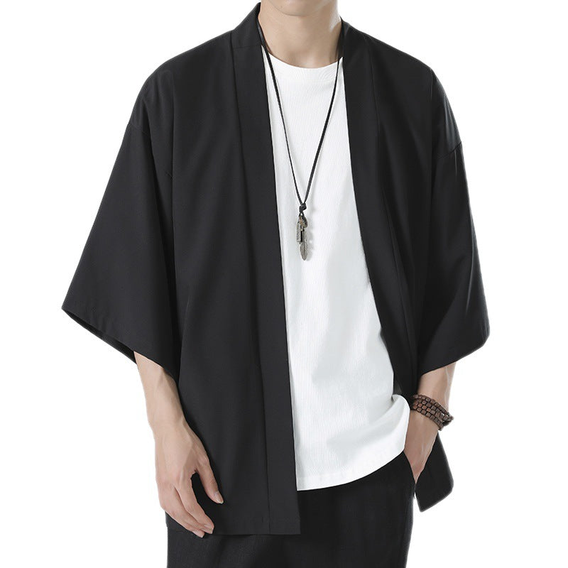 Men's kimono-style short-sleeve jacket in oversized cut Mune Fashion
