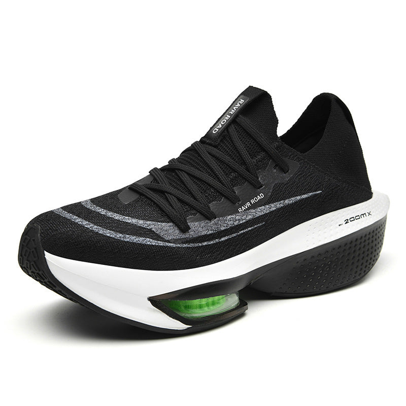 Men's Cushioning Performance Running Shoe with Visible Air Chamber and Seamless Knitted Upper Mune Fashion