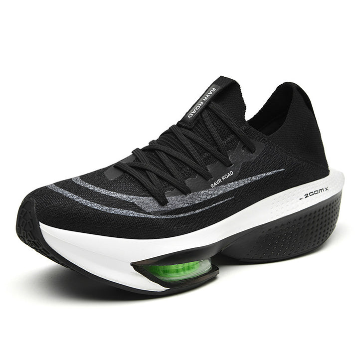 Men's Cushioning Performance Running Shoe with Visible Air Chamber and Seamless Knitted Upper Mune Fashion