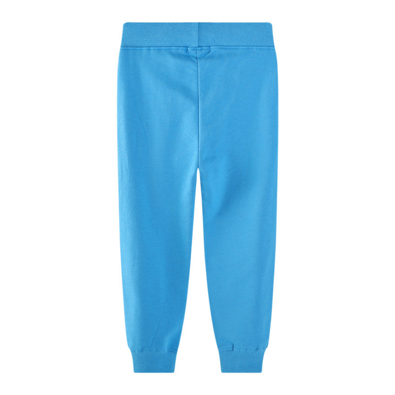 Girls jogging pants with colorful flower and butterfly embroidery Mune Fashion
