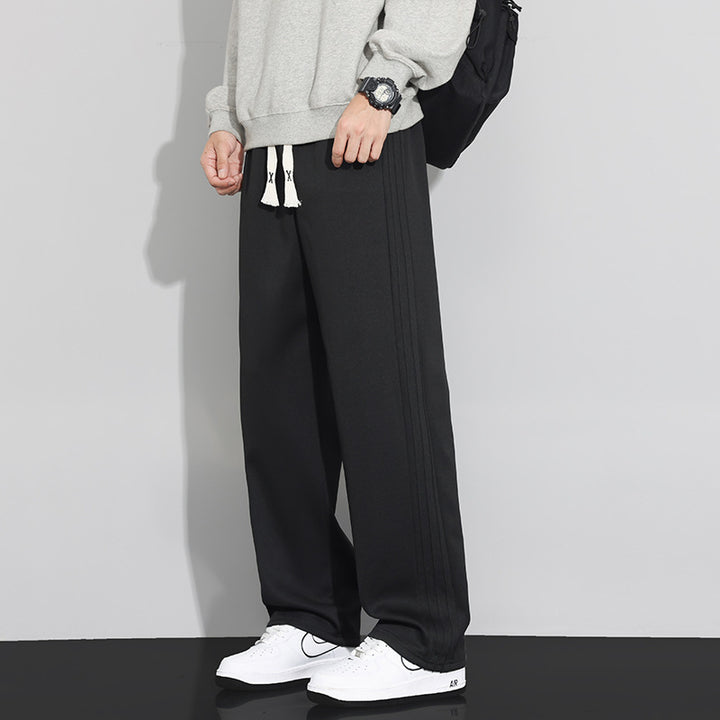 Men's loose-fitting lounge joggers with cotton fleece lining and adjustable drawstring Mune Fashion