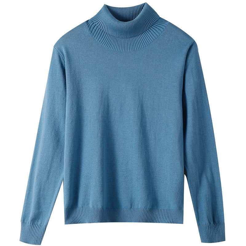 Women Minimalist Fine Knit Turtleneck with High Ribbed Collar and Slim Fit Mune Fashion