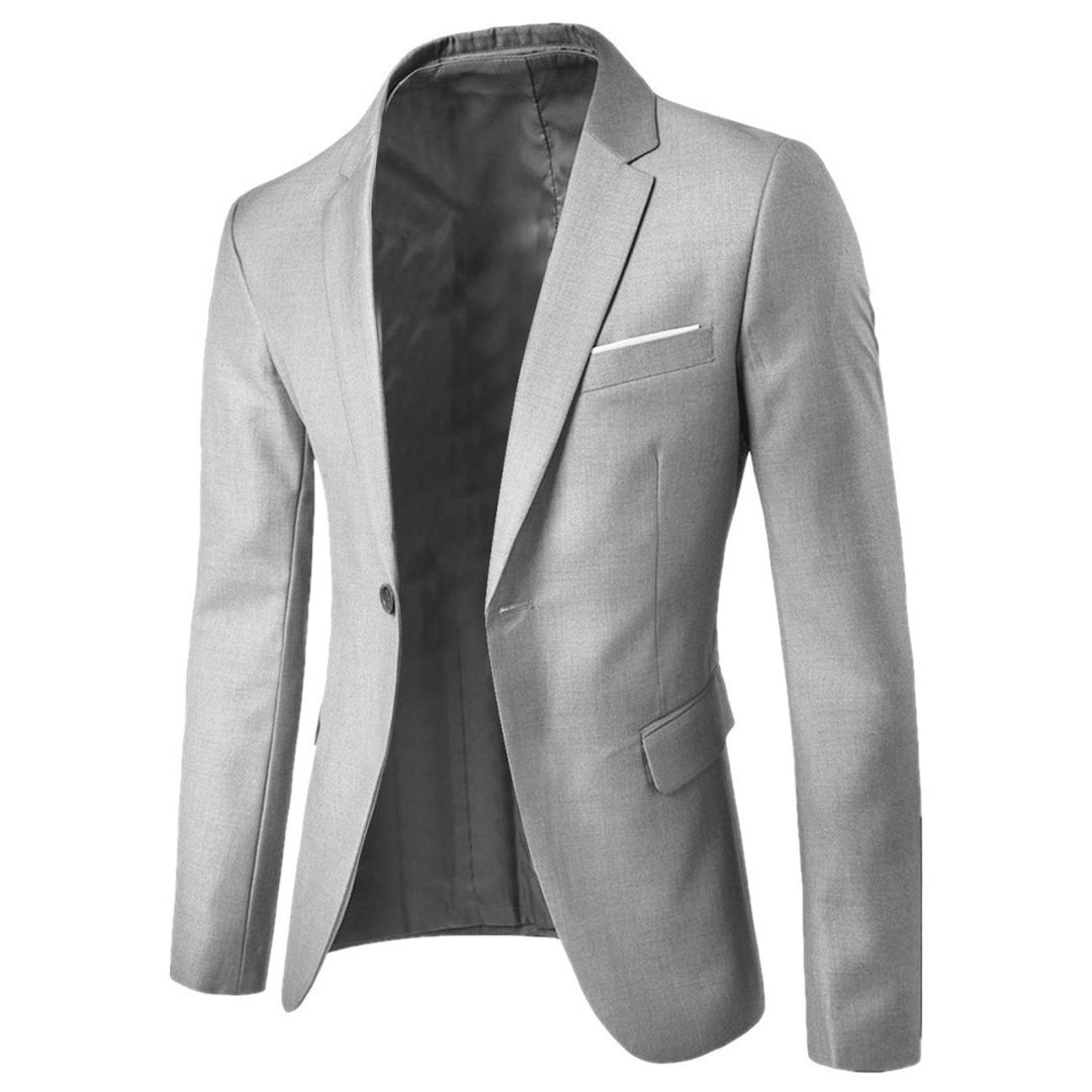 Men's tailored suit blazer with narrow lapels and single-breasted cut Mune Fashion
