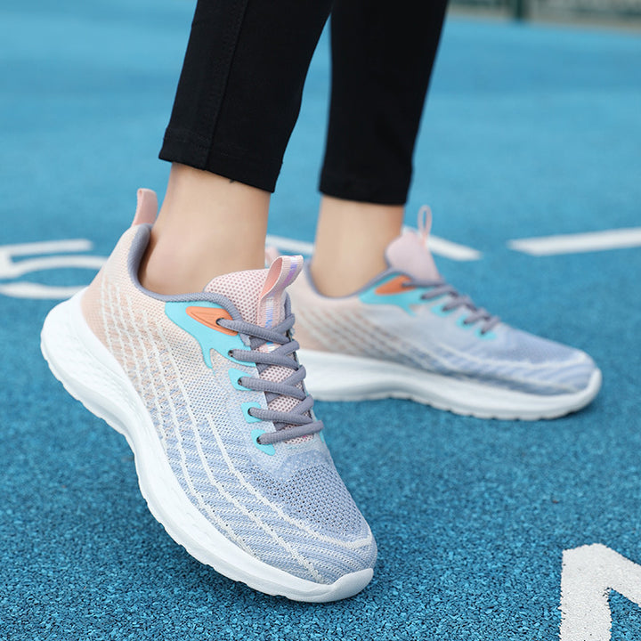 Women’s low-profile performance sneakers with three-dimensional mesh, reactive EVA cushioning, and pull tab Mune Fashion