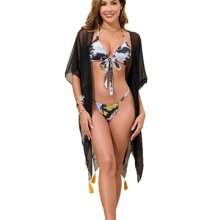 Women's bikini set with airy kimono overlay Mune Fashion