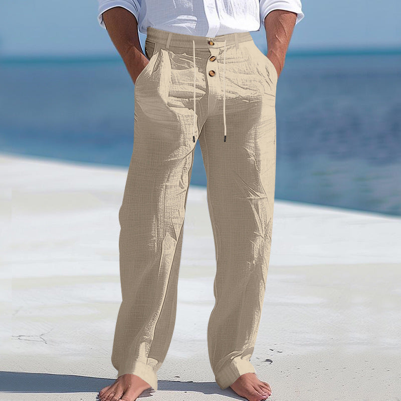 Men's casual pants with high waist and comfortable pockets Mune Fashion
