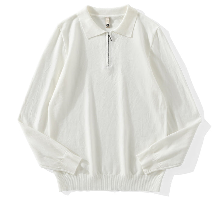 Men's Modern Pullover with Stand-up Collar and Zipper Mune Fashion