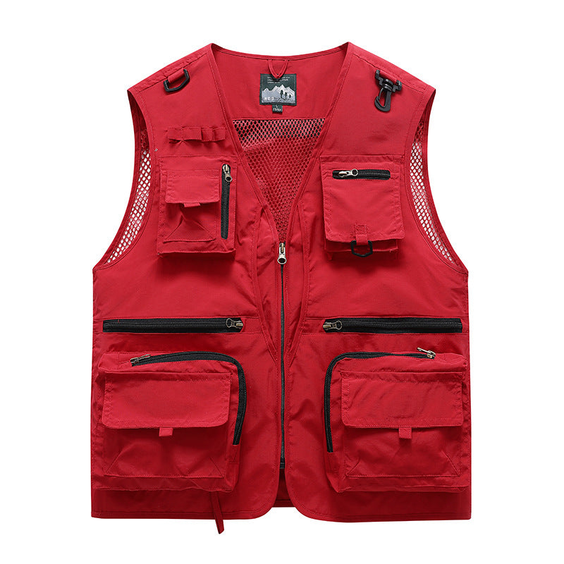 Men's Multifunctional Fishing Vest with Numerous Pockets Mune Fashion
