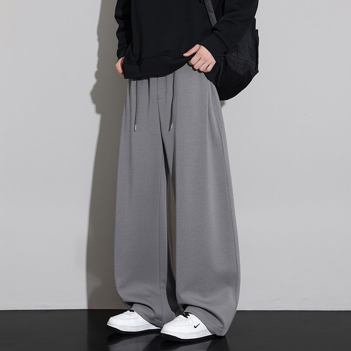 Men's Loose Fit Jogging Pants with Drawstring and Flowing Jersey Quality Mune Fashion