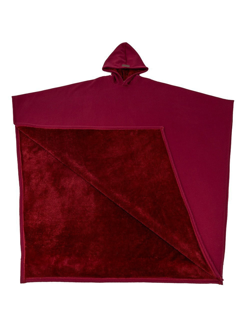Unisex Hooded Poncho Blanket with Warm Fleece Lining and Oversized Cut Mune Fashion