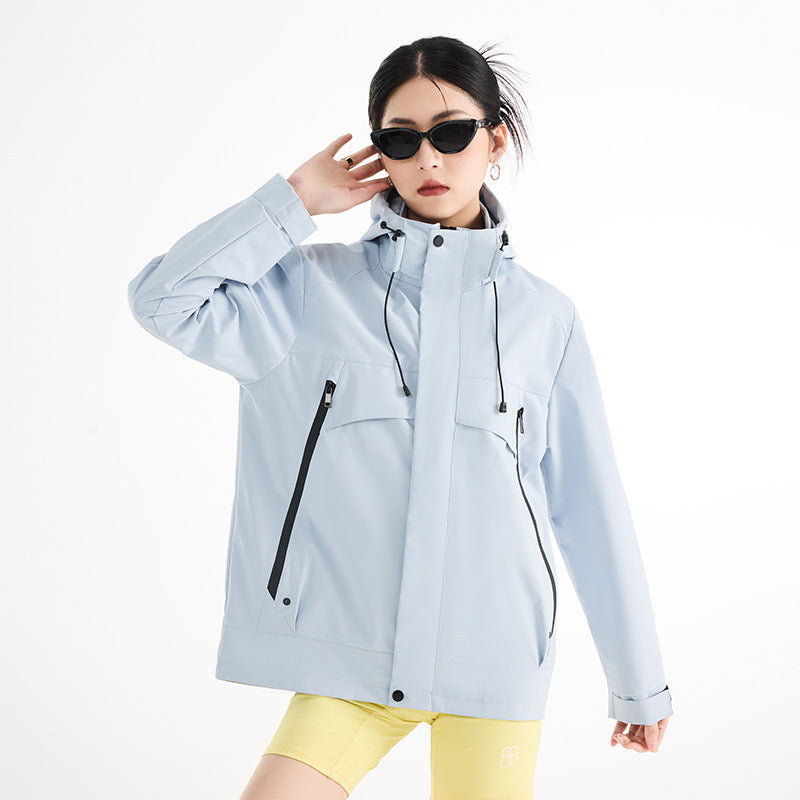 Women's technical waterproof oversized parka with hood and concealed zip pockets Mune Fashion