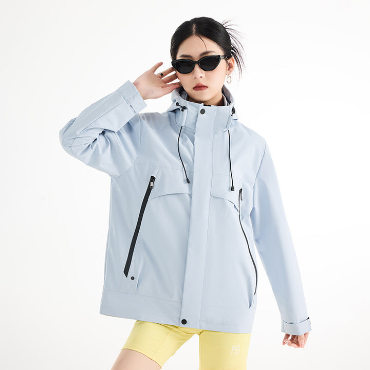 Women's technical waterproof oversized parka with hood and concealed zip pockets Mune Fashion
