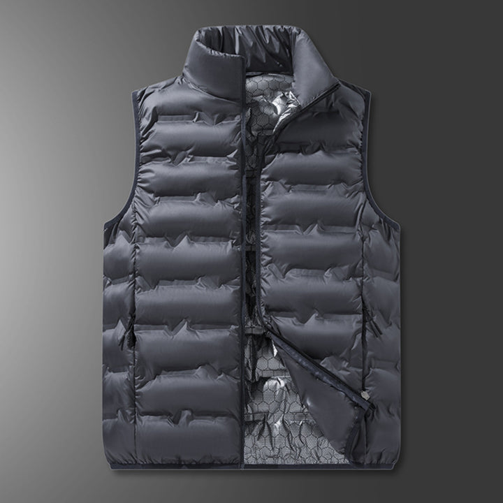 Men's Ultralight Packable Quilted Vest with High Collar and Inner Mesh Mune Fashion