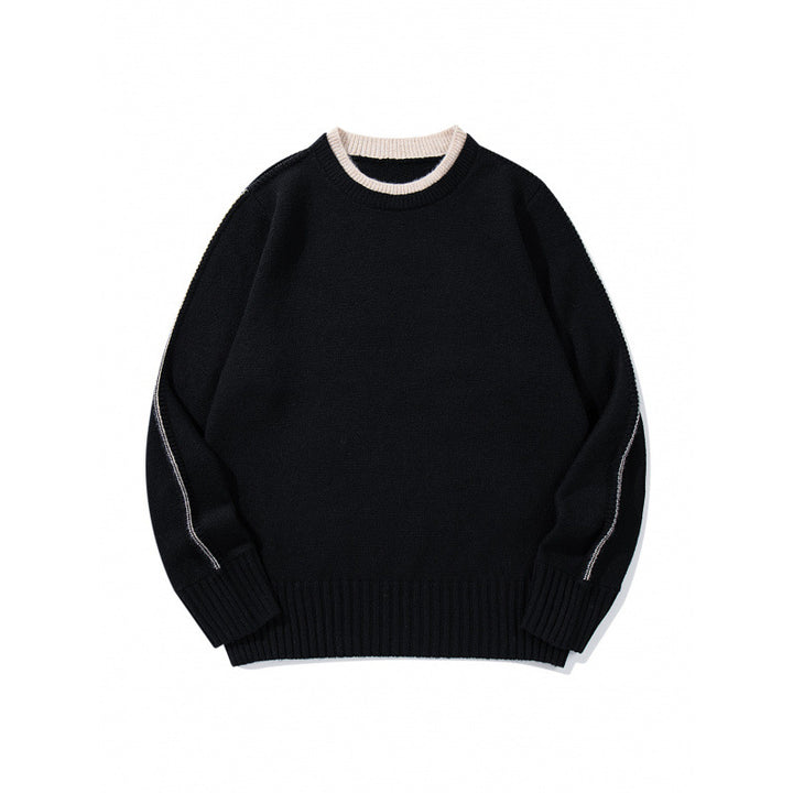 Unisex Soft Mélange Crew Neck Sweater made of Organic Cotton Blend with Boxy Fit and Wide Ribbed Cuffs Mune Fashion