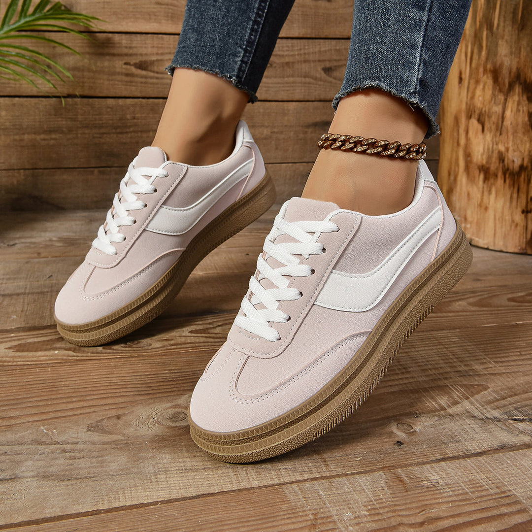 Women's sporty sneakers with fashionable color contrast and slip-resistant sole Mune Fashion