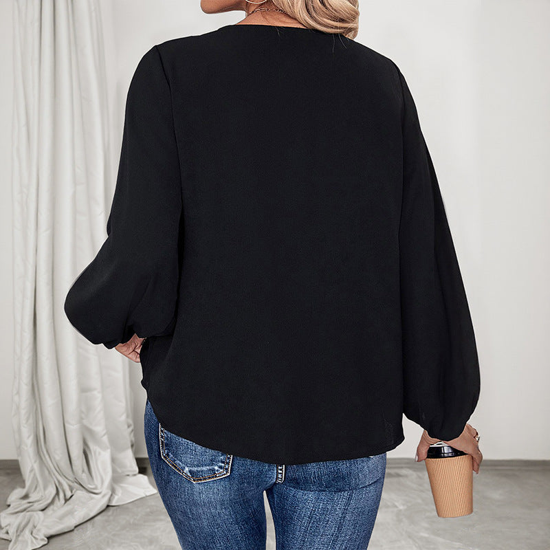 Women's Elegant Blouse with Leo Details Mune Fashion