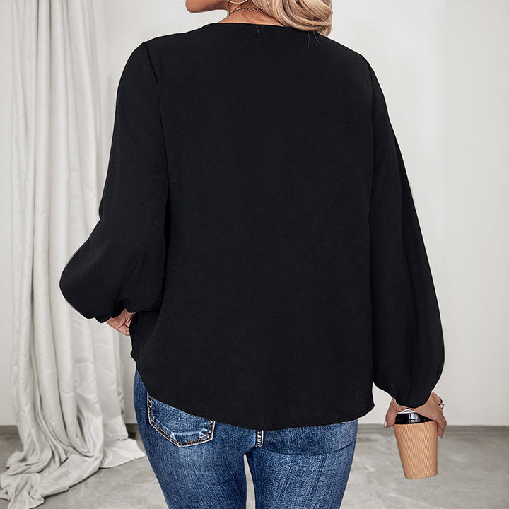 Women's Elegant Blouse with Leo Details Mune Fashion